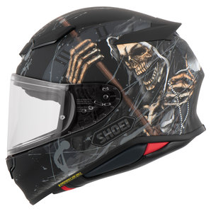 Shoei NXR 2 Faust TC-5 Integralhelm Matt Schwarz Anthrazit Weiss Braun von Shoei