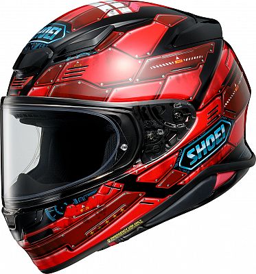 Shoei NXR2 Fortress, Integralhelm - Schwarz/Rot/Blau - M von Shoei