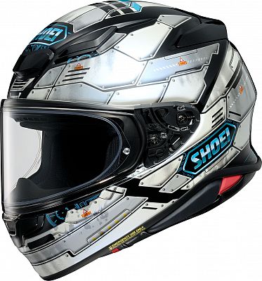 Shoei NXR2 Fortress, Integralhelm - Weiß/Grau/Schwarz/Blau - L von Shoei