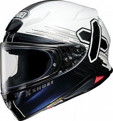 Shoei NXR2 Ideograph, Integralhelm - Schwarz/Weiß/Blau - S von Shoei