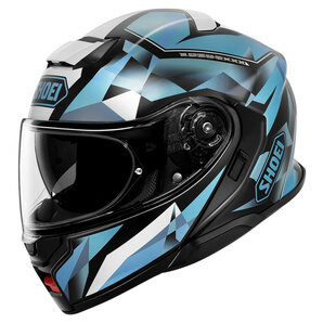 Shoei Neotec 3 Fragments TC-2 Klapphelm Matt Blau Weiss Schwarz von Shoei