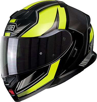 Shoei Neotec 3 Grasp, Klapphelm - Matt Schwarz/Neon-Gelb/Grau - XS von Shoei