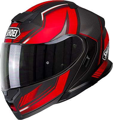 Shoei Neotec 3 Grasp, Klapphelm - Schwarz/Rot/Grau - M von Shoei