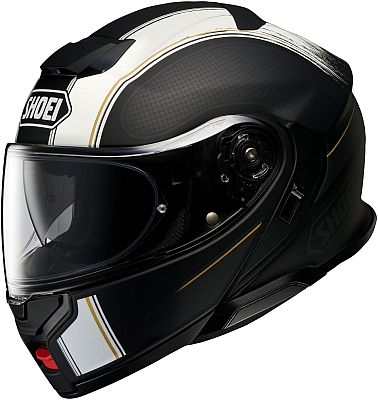 Shoei Neotec 3 Satori, Klapphelm - Matt Schwarz/Weiß/Gold - M von Shoei