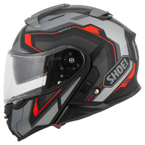 Shoei Neotec II Respect TC-5 Klapphelm Matt Schwarz Anthrazit Rot von Shoei