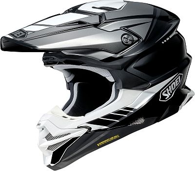 Shoei VFX-WR 06 Jammer, Motocrosshelm - Schwarz/Grau/Weiß - S von Shoei