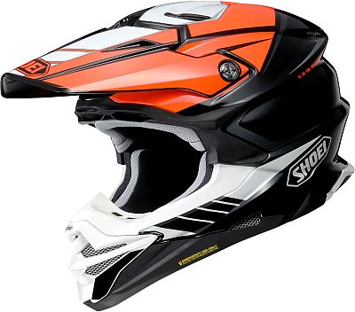 Shoei VFX-WR 06 Jammer, Motocrosshelm - Schwarz/Orange/Weiß - L von Shoei