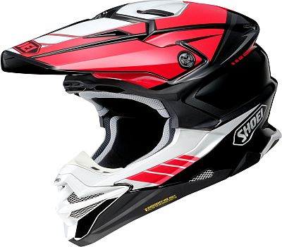 Shoei VFX-WR 06 Jammer, Motocrosshelm - Schwarz/Rot/Weiß - M von Shoei