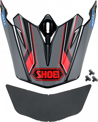 Shoei VFX-WR Allegiant, Helmschirm - Grau/Schwarz/Rot von Shoei