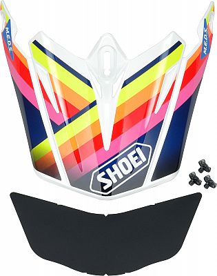 Shoei VFX-WR Pinnacle, Helmschirm - Weiß/Rot/Blau/Pink von Shoei