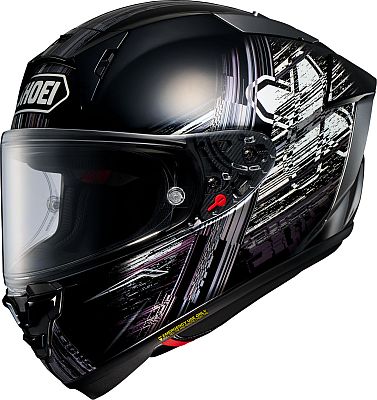 Shoei X-SPR Pro Crosslogo, Integralhelm - Schwarz/Weiß/Grau - XL von Shoei