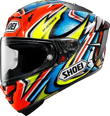 Shoei X-SPR Pro Daijiro, Integralhelm - Blau/Neon-Gelb/Rot/Grau - M von Shoei