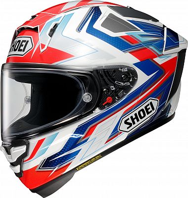 Shoei X-SPR Pro Escalate, Integralhelm - Weiß/Rot/Blau/Grau - XXL von Shoei