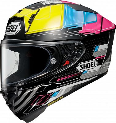 Shoei X-SPR Pro Proxy, Integralhelm - Schwarz/Gelb/Blau/Pink - M von Shoei