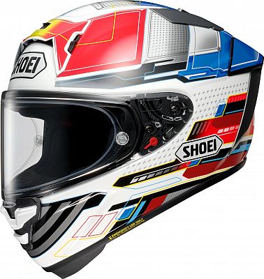 Shoei X-SPR Pro Proxy, Integralhelm - Weiß/Rot/Blau/Grau - XXL von Shoei