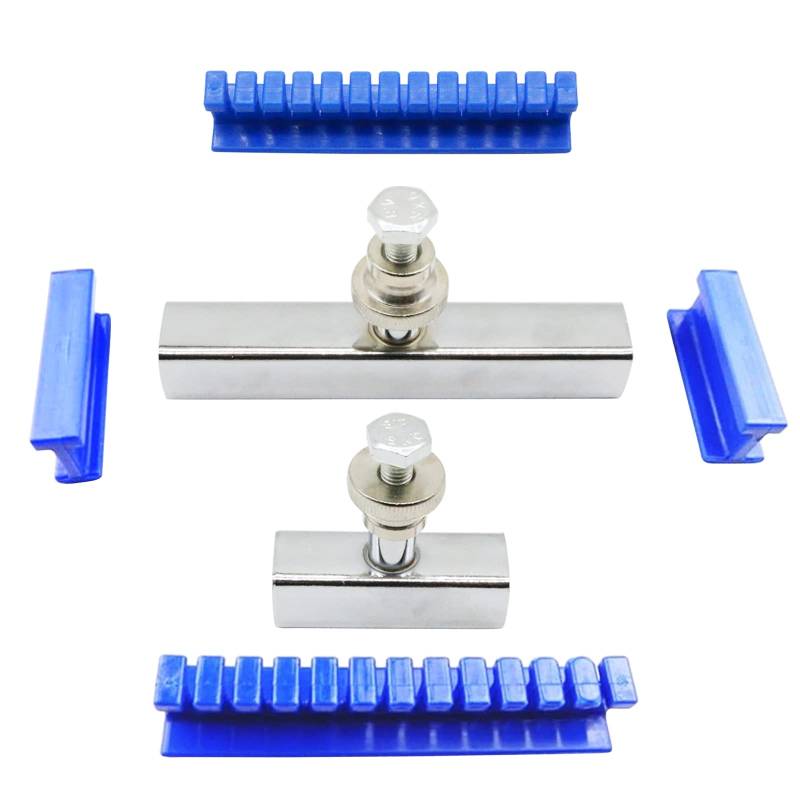 Lackfreie Klebstoff-Abzieher-Tabs Auto Lackfreie Dellen-Reparatur-Werkzeug-Set Nylon Auto-Körper-Dellen-Entferner-Tabs Kit 6 Stück selbstklebende blaue Leim-Tabs Auto-Dellenentfernungs-Werkzeuge lange von Shonwin