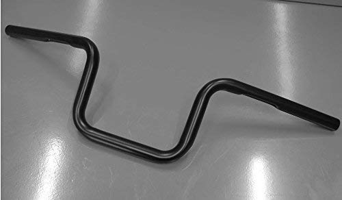 GZM Lenker Apehanger Bad niedrig 1 Zoll (25 mm) schwarz Universal für Motorrad Harley Custom Bobber Chopper von Shop Bikers