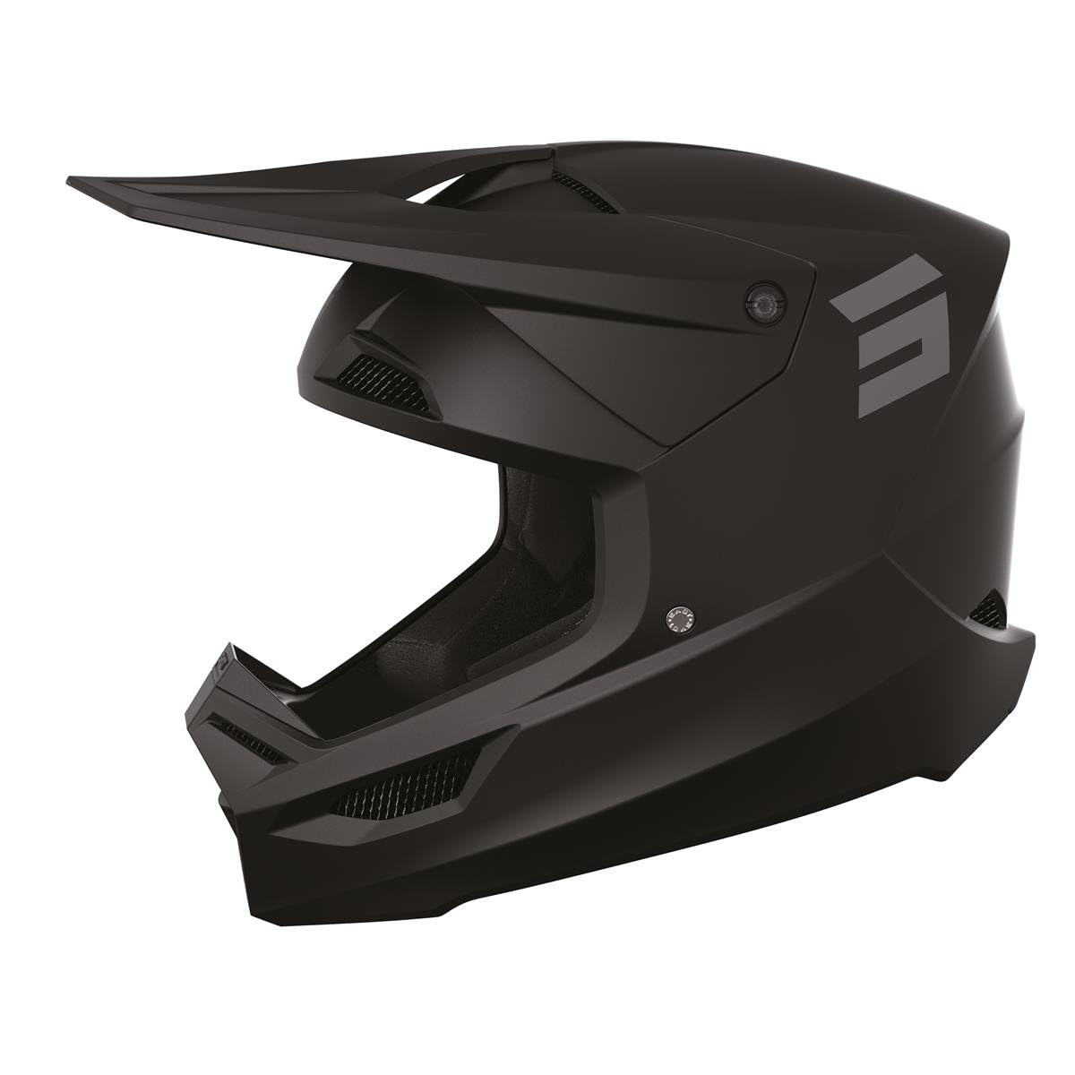 Helm Furious Solid Black Matt M von Shot Race Gear