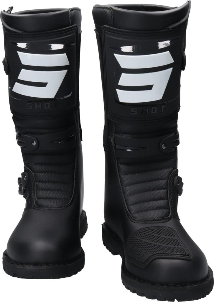 Shot ATV 2.0 WP Motocross Stiefel (Black/White,47) von Shot Race Gear