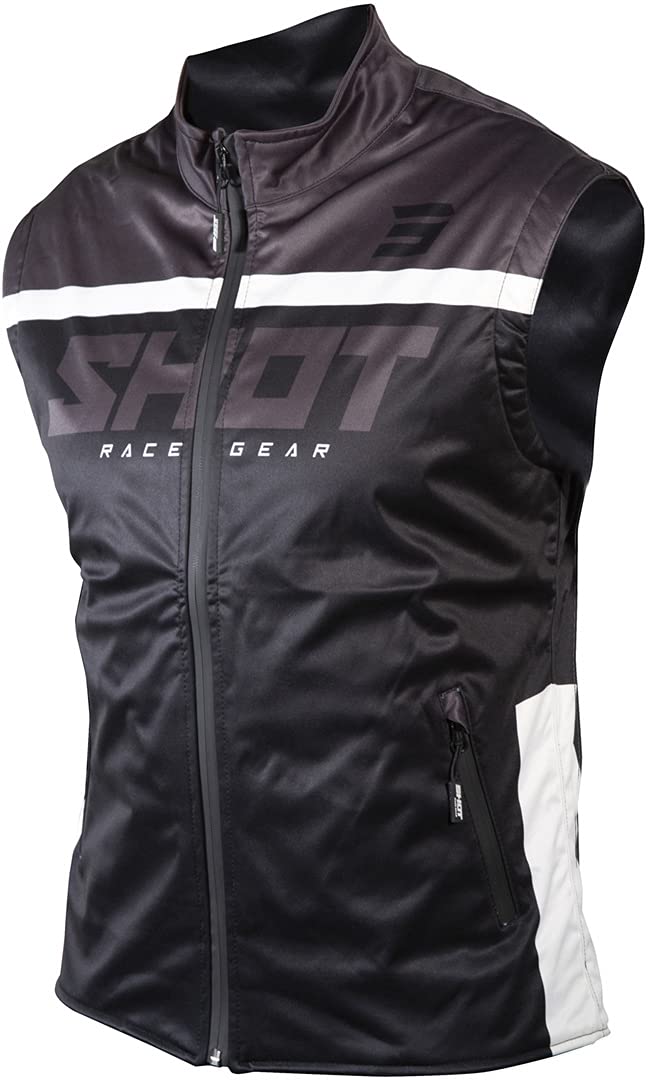 Shot Bodywarmer Lite 2.0 Motocross Weste (Black/White,L) von Shot Race Gear