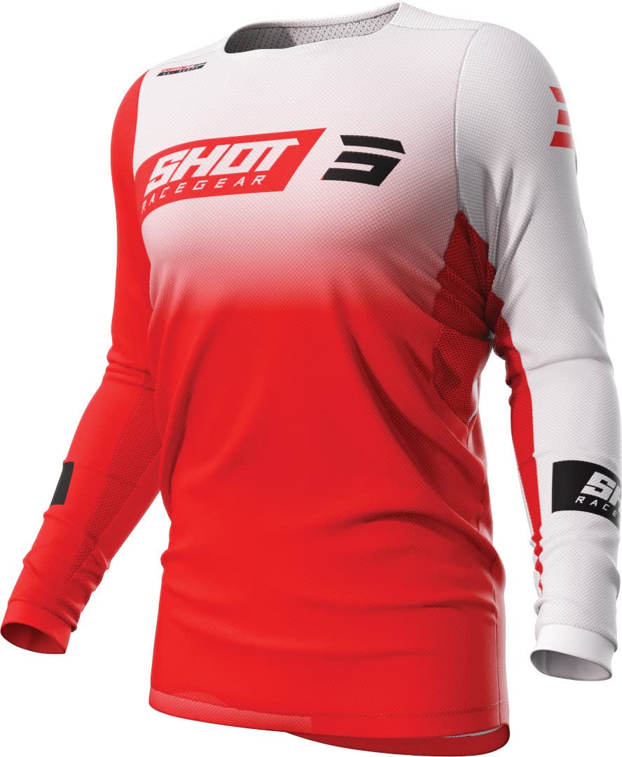 Shot Contact Scope Motocross Jersey (Red/White,3XL) von Shot Race Gear