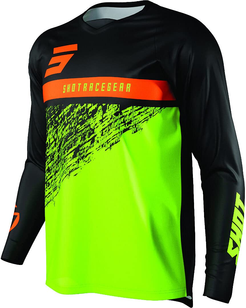 Shot Devo Roll Kinder Motocross Jersey (Green/Orange,4/5) von Shot Race Gear