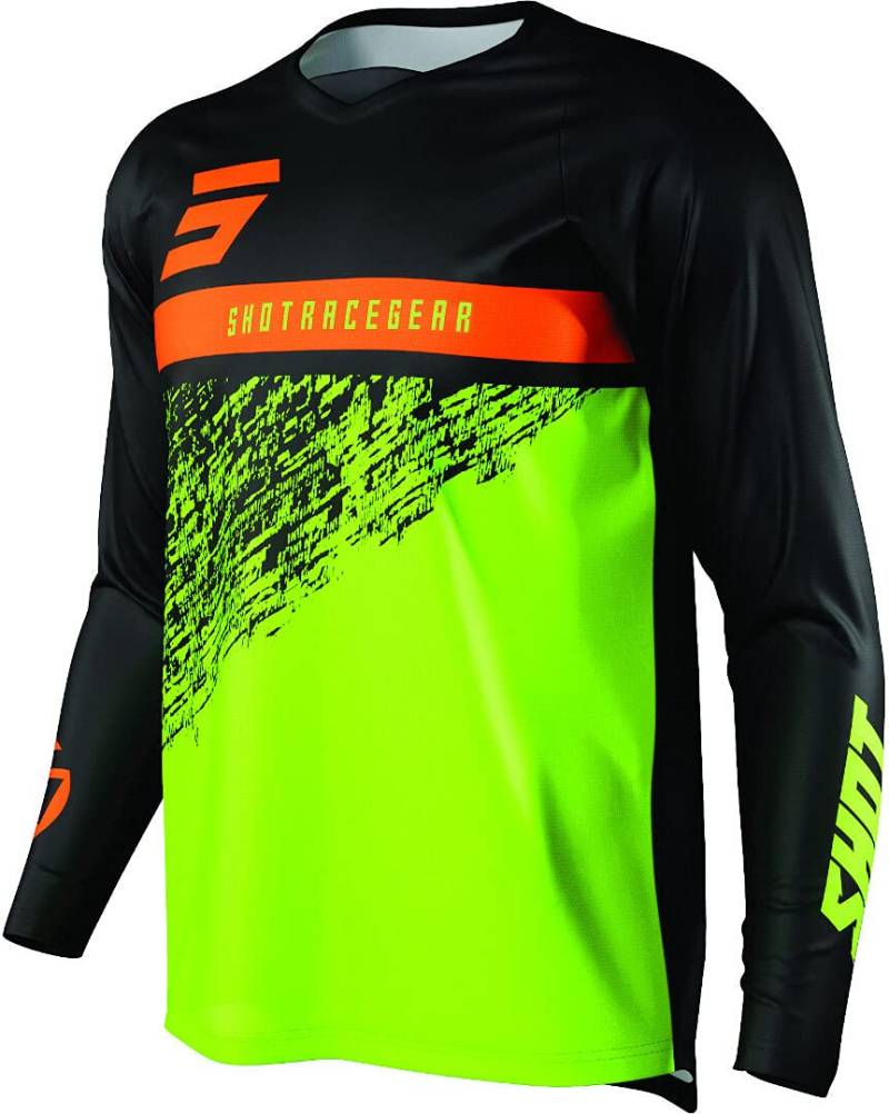 Shot Devo Roll Kinder Motocross Jersey (Green/Orange,4/5) von Shot Race Gear