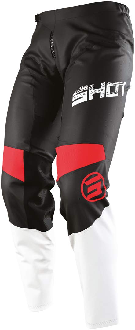 Shot Devo Slam Kinder Motocross Hosen Schwarz/Rot 8/9 von Shot Race Gear