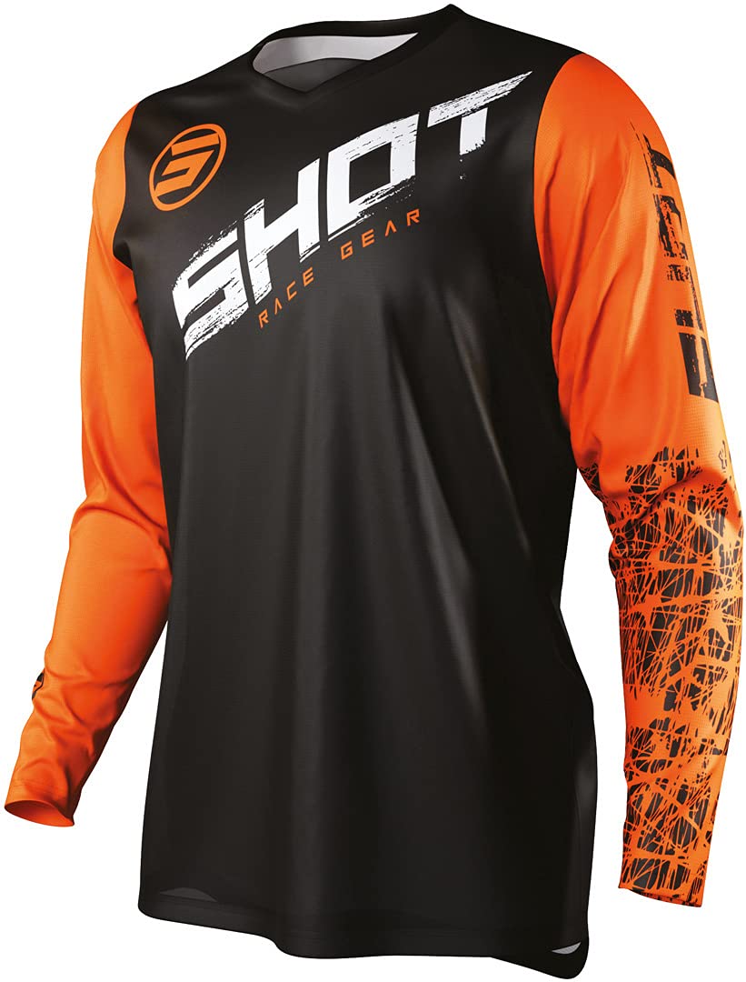 Shot Devo Slam Kinder Motocross Jersey Schwarz/Orange 4/5 von Shot Race Gear