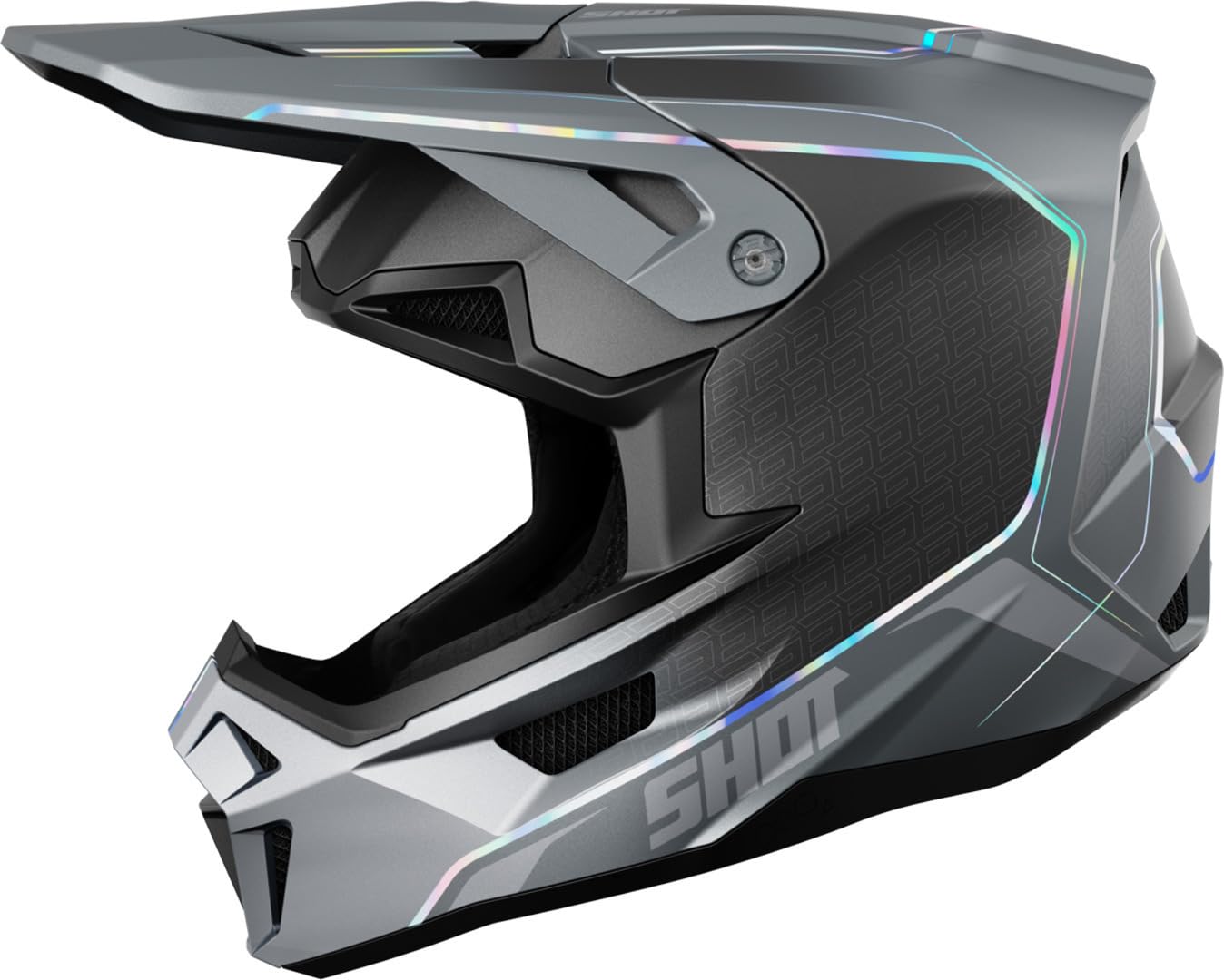 Shot Lite Challenger Motocross Helm, grau, L (59/60) von Shot Race Gear