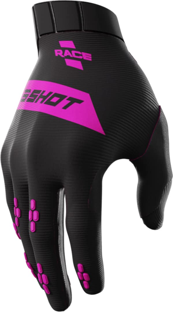 Shot Race Motocross Handschuhe, schwarz/pink, 8 von Shot Race Gear