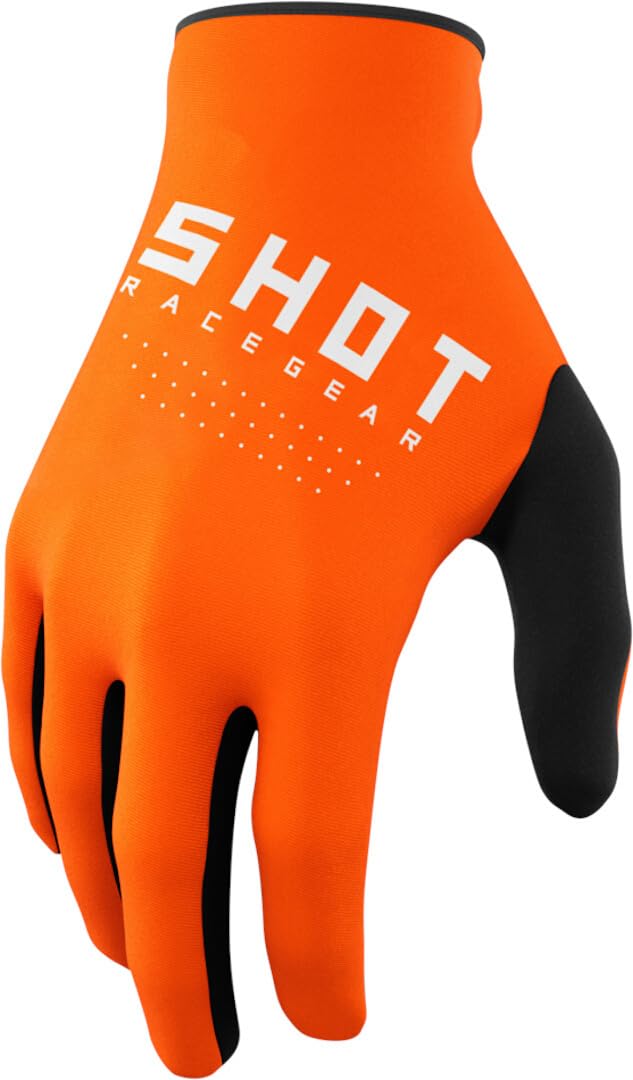 Shot Raw Kinder Motocross Handschuhe (Orange,10/11) von Shot Race Gear