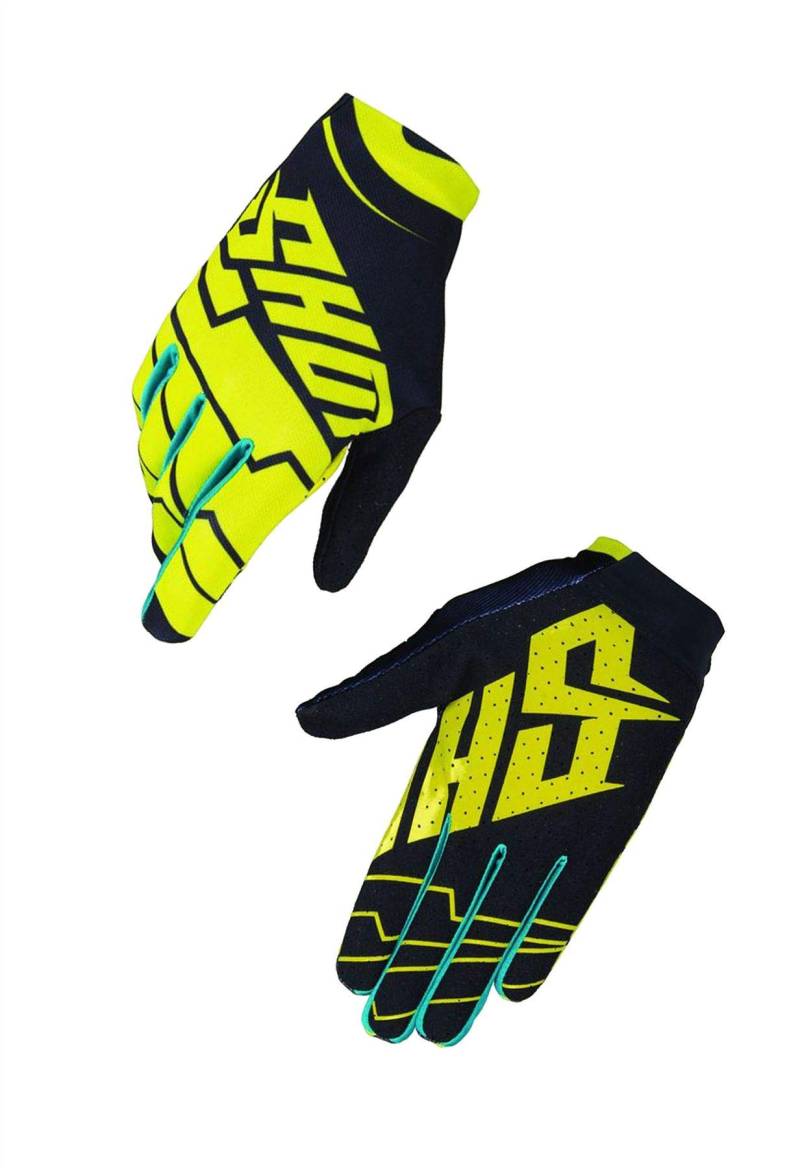 Shot A0G-13D2-A02-03 Handschuhe Skin Kind, Gelb, Größe 8/9 von Shot Race Gear