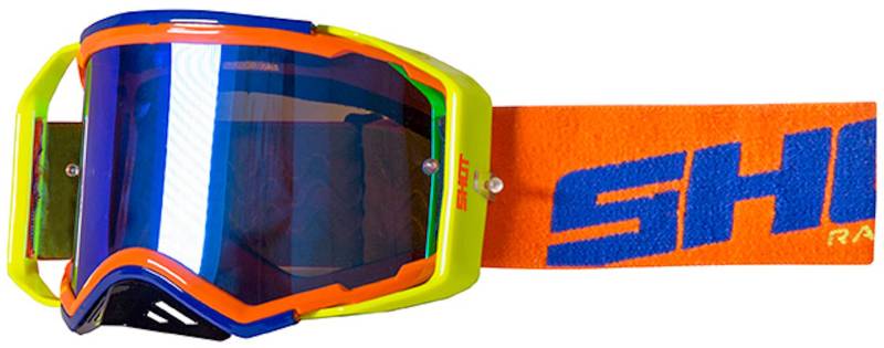 Shot Brille, Neonblau, Orange von Shot Race Gear