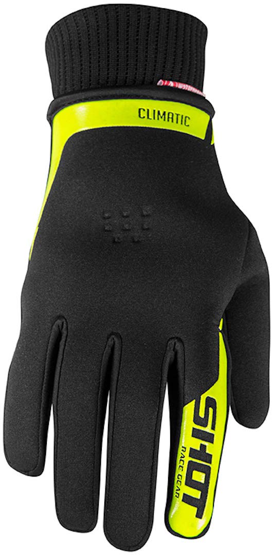 Shot Erwachsene Climatic Handschuhe (Schwarz/Neon Gelb, Größe 12) von Shot Race Gear