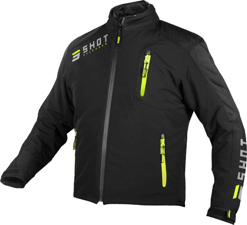 Shot Erwachsene Climatic Keuchen (Schwarz/Neon Gelb, Größe 28) von Shot Race Gear