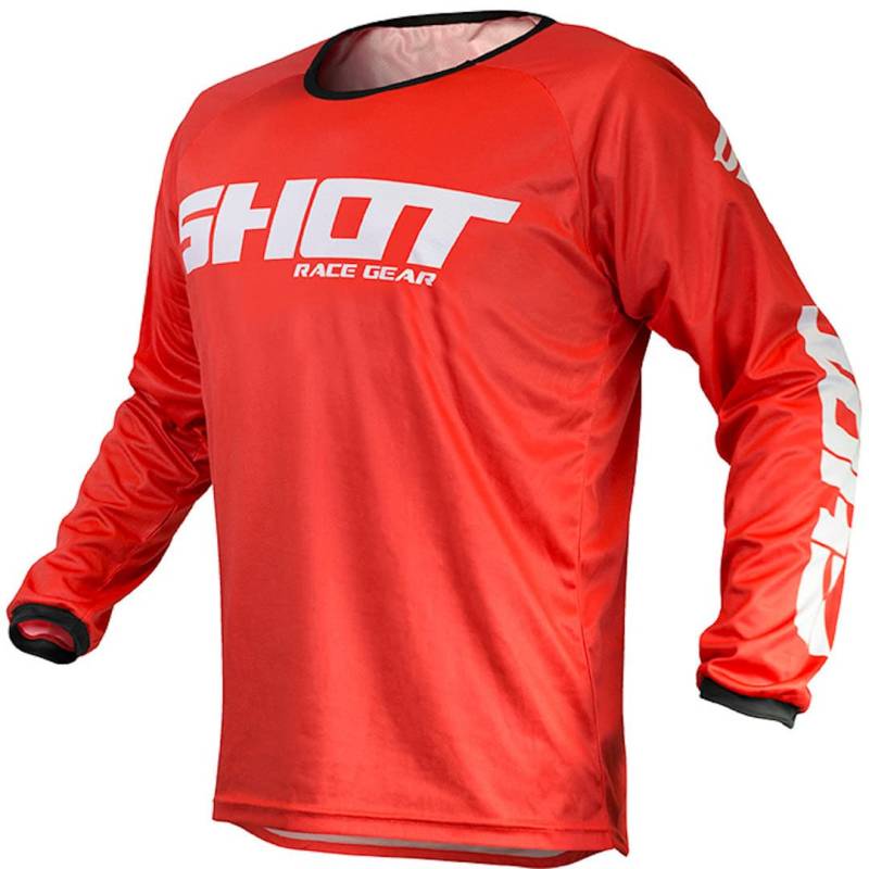 Shot Erwachsene Raw Jersey (Rot, Größe Mittel) von Shot Race Gear