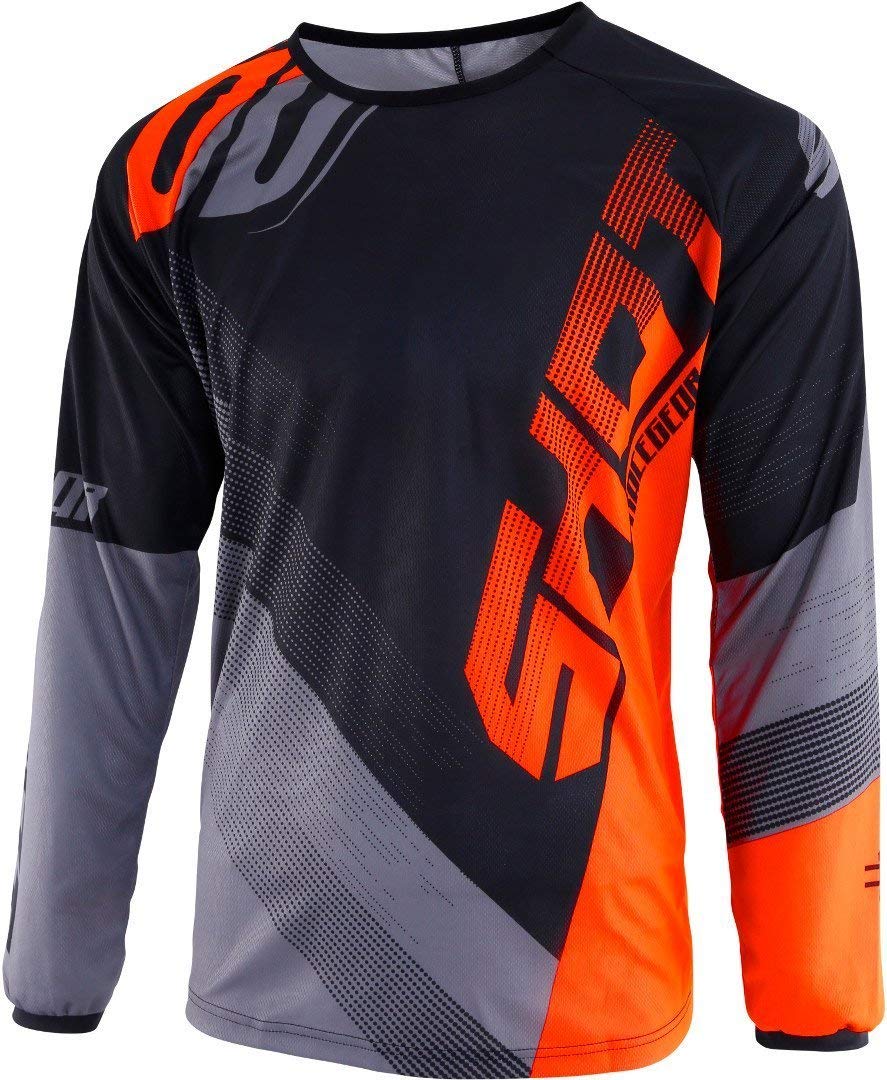 SHOT Trikot Devo Ultimate, Schwarz/Neon, Orange, Größe S von Shot Race Gear