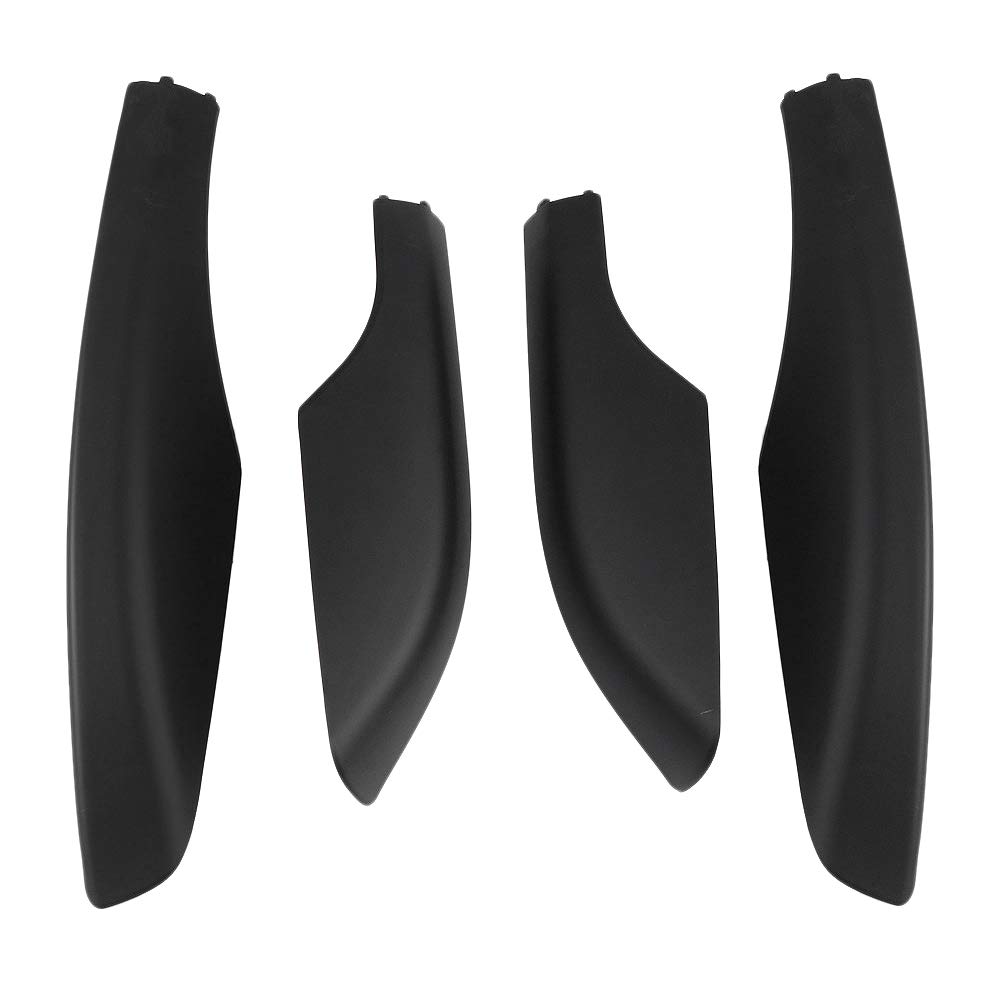 Shovelmty 4PCS Schwarz ABS Autodach GepäCkträGer Schienenendabdeckung Shell Protector Fit für Fortuner 2004-2014 von Shovelmty