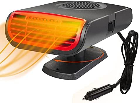 Showvigor Autoheizung 12V Zigarettenanzünder, 150W Anti-Beschlag Auto-Heizung Windschutzscheibe Defroster, 2-in-1 Heizung/Kühlung Mini-Auto-Heizung Fan von Showvigor