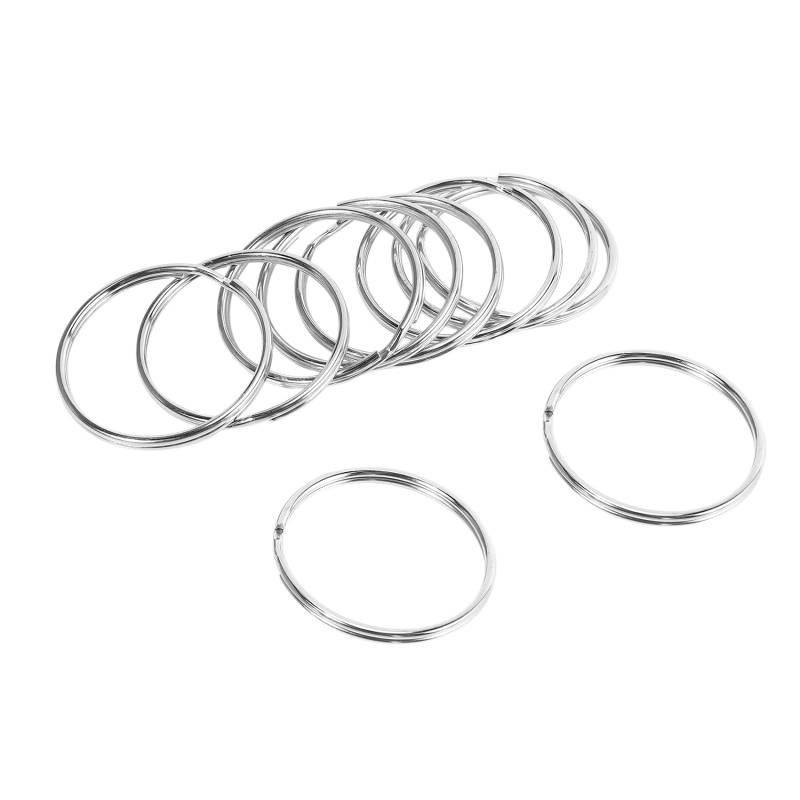 10 x Qualität 50 Mm Schlüssel anhänger Split Ring Set Schwer Last Große schlüeel Schleife Gefederte von Shuimitao