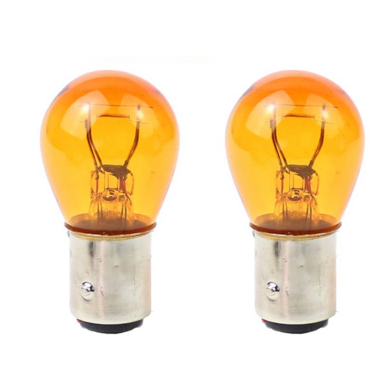 ShuoHui Orange Gelb Rück- Bremslicht Lampe BAY15d P21/5 Rot Watt P21/5W 12V KFZ-Lampe Bremslicht Rücklicht Glühlampe Kugellampe (10) von ShuoHui