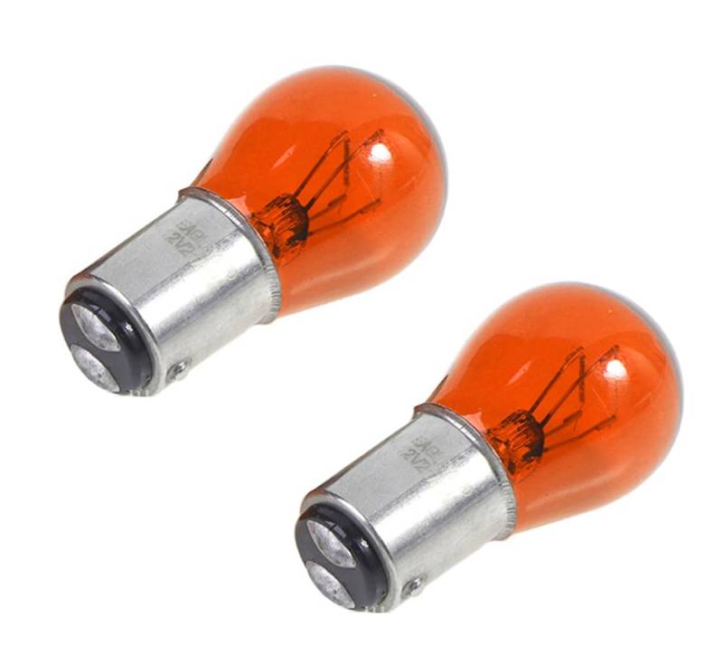 ShuoHui Rot Rück- Bremslicht Lampe BAY15d P21/5 Rot Watt P21/5W 12V KFZ-Lampe Bremslicht Rücklicht Glühlampe Kugellampe (10) von ShuoHui