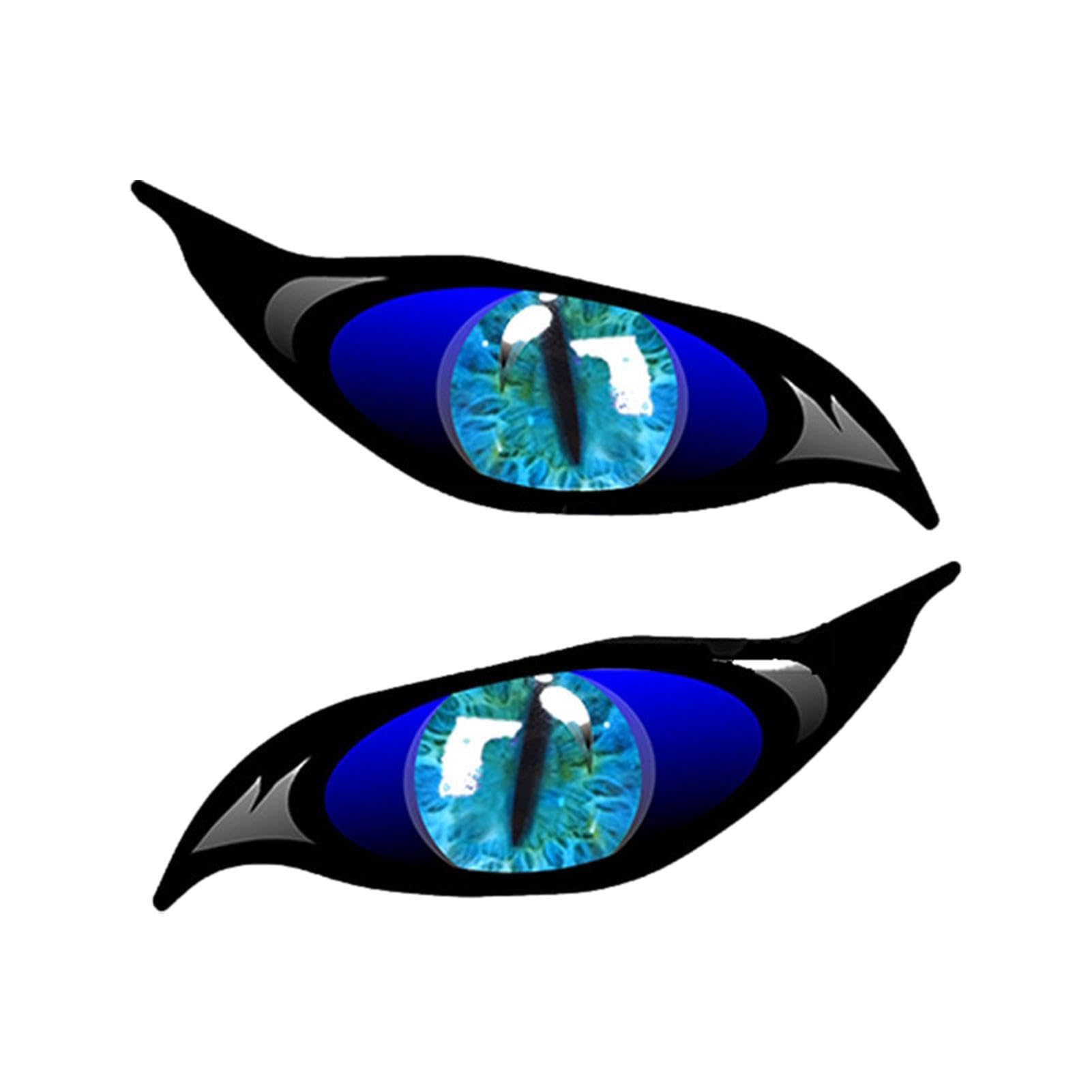 Shurzzesj 2 Stück Aufkleber Augen-Paar, Eyes Sticker, Spaßartikel, Evil Eyes Mit Iris Vinyl Drohne Motorrad Helm Auto Aufkleber Sticker, Reflektierende Aufkleber-Spiegelabdeckung Mit Gruseligen Augen von Shurzzesj