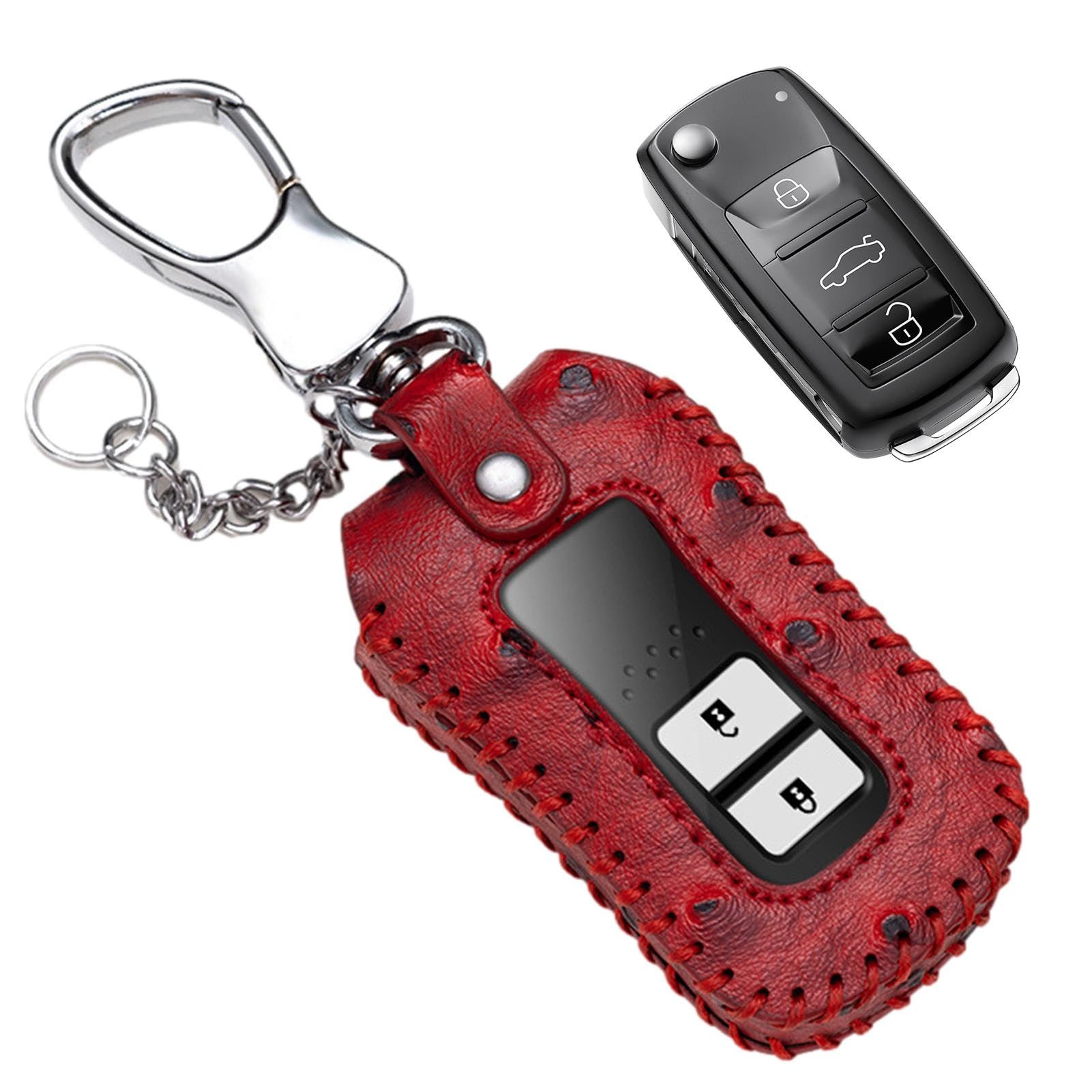 Shurzzesj Schlüssel-Schlüsselanhänger-Tasche, Auto-Fernbedienung, kreativer Schlüsselanhänger mit Metallschnalle für Reisen, Camping, Dating, Geschäftsgespräche, Geschäftsreisen von Shurzzesj