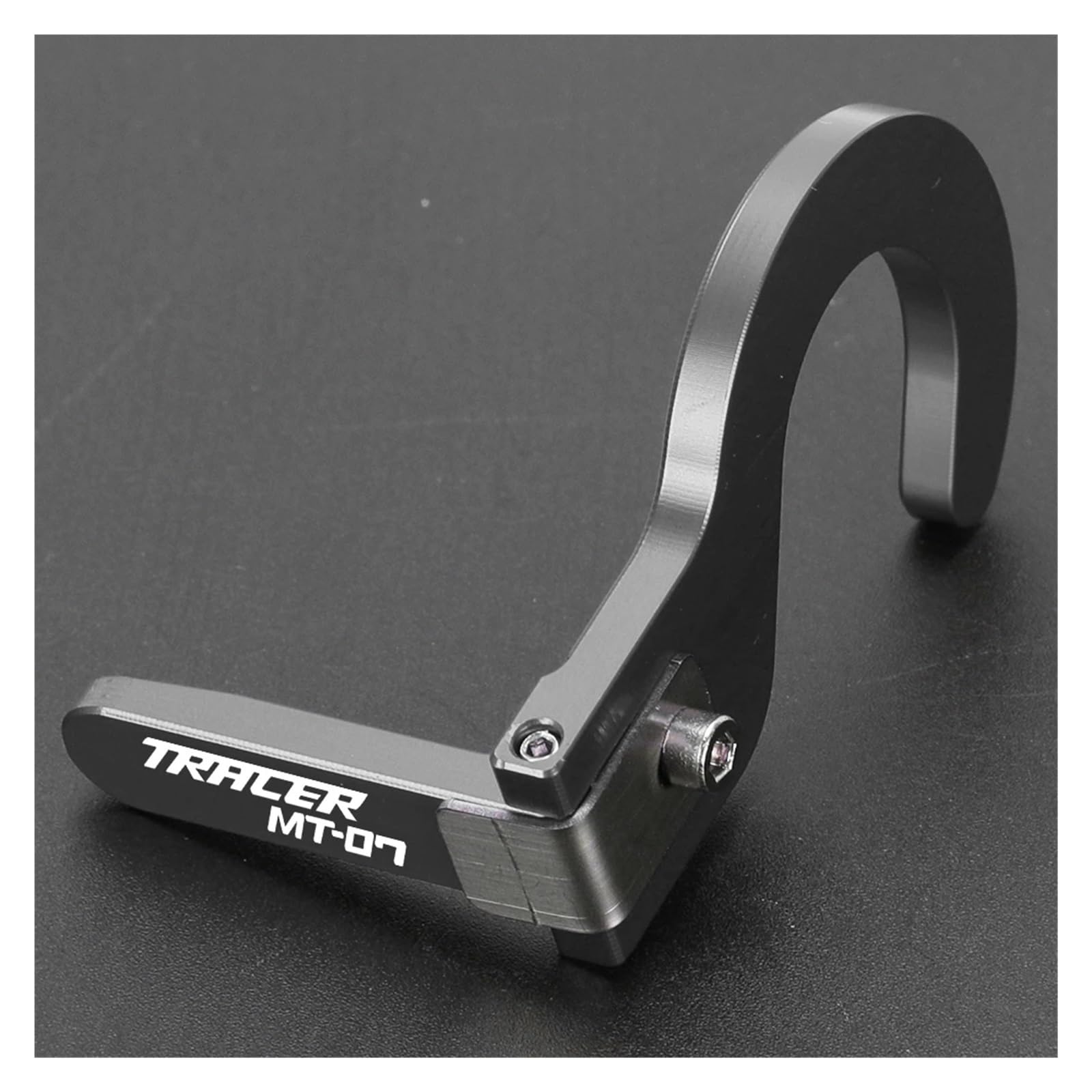 Hupenverlängerungsschalter Für MT07 TRACER 7 GT TRACER700 2014-2021 2024 2023 2022 2021 Motorrad Horn Schalter Taste Shell Verlängerung Halterung Teile(Gray-with logo) von SiMuRYP