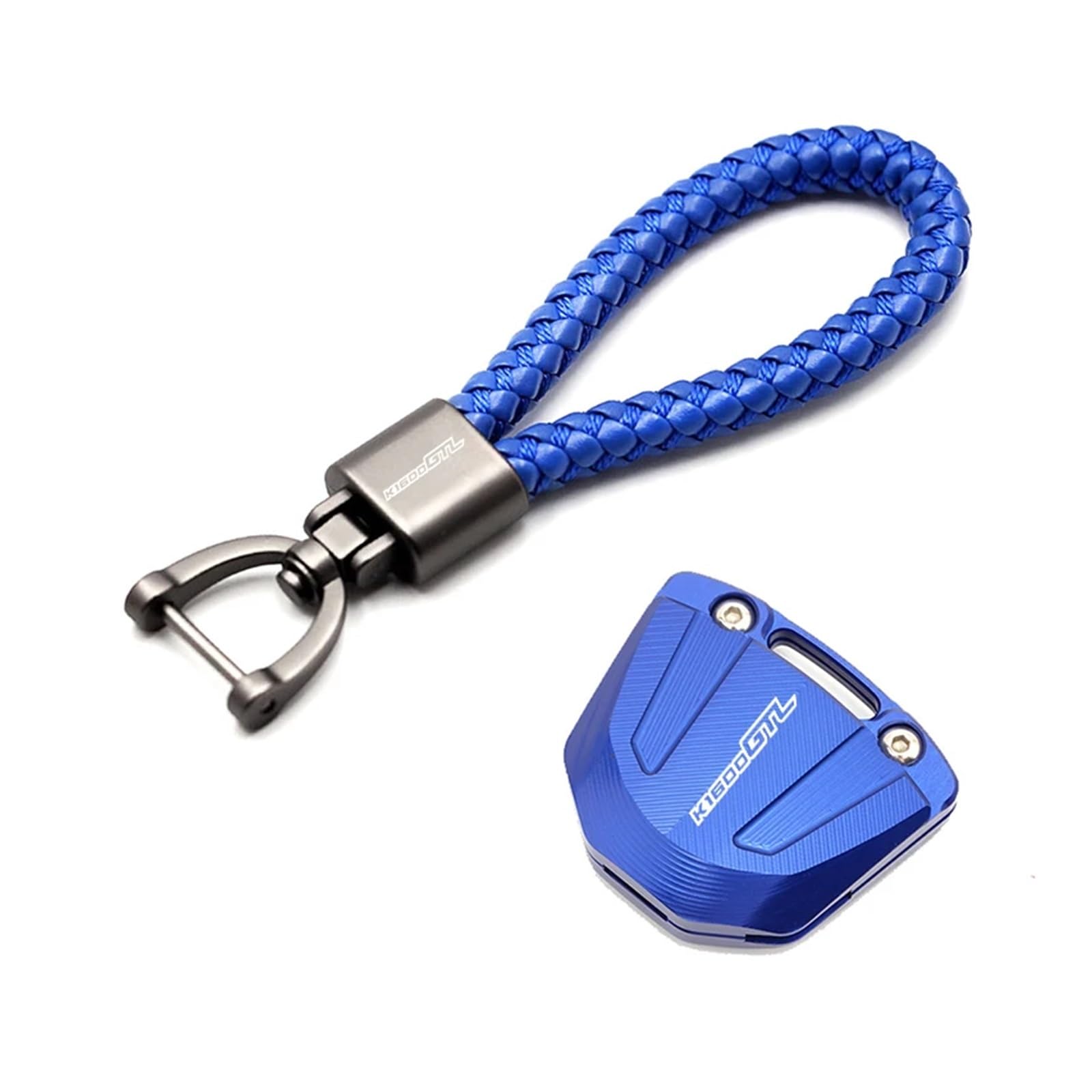Schlüsselgehäuse aus Aluminiumlegierung Für K1600GTL K1600 GTL Aluminium-Schlüsselhülle, Schutzhülle, Zubehör, K1600GTL, Motorrad-Schlüsselanhänger, Passend Für Schlüsselanhänger, Ring,(1 set Blue (B) von SiMuRYP