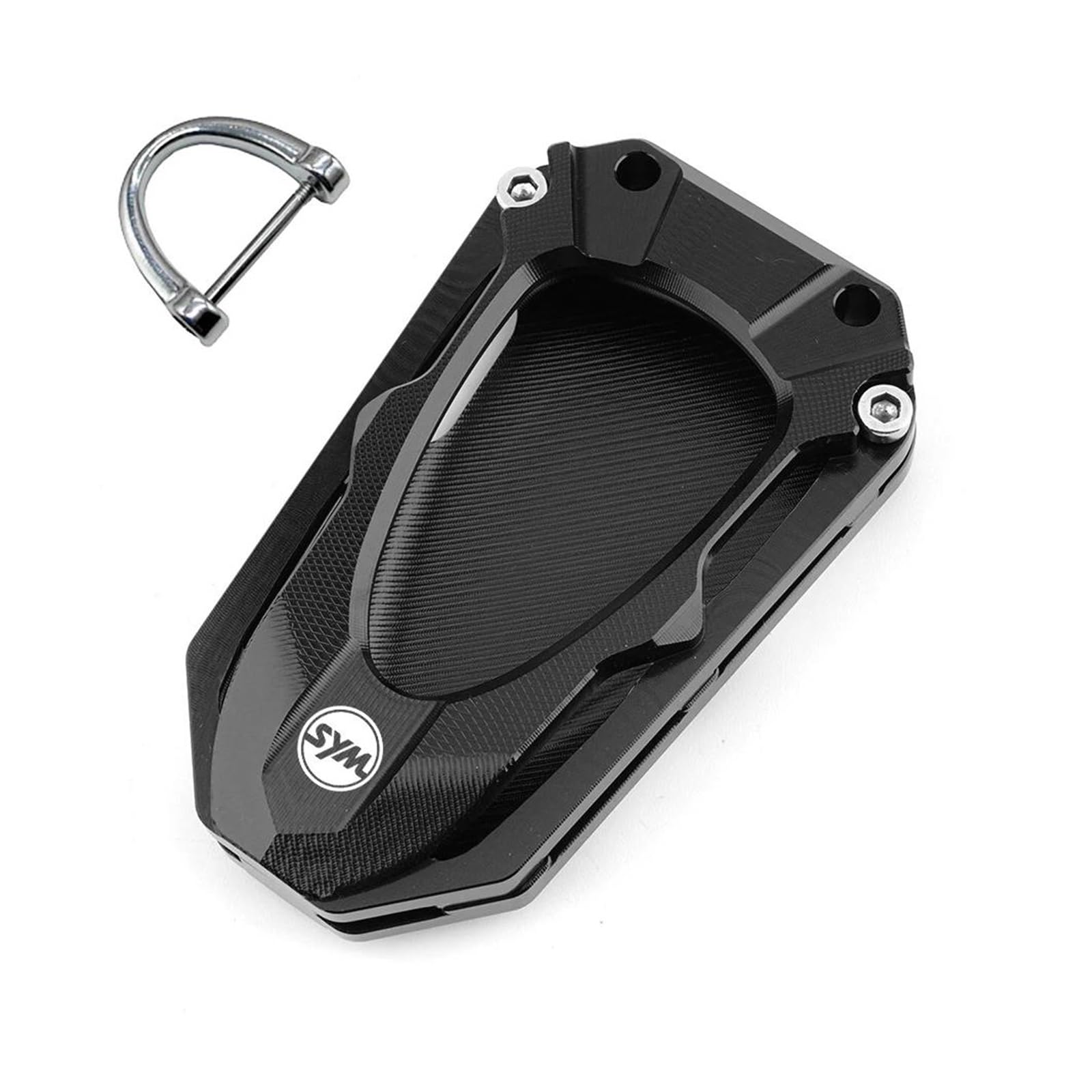 Schlüsselgehäuse aus Aluminiumlegierung Für SYM Jetx Jet X 125 150 X125 X150 CNC-Aluminium-Motorrad-Schlüsselhülle, Schutzhülle Und Schlüsselanhänger-Zubehör(Black,AA) von SiMuRYP
