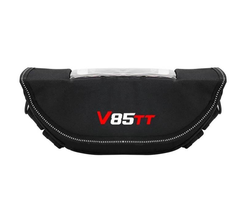 SiMuRYP Motorrad-Lenker-Hängetasche Für Moto Guzzi V85 TT V 85 TT V85TT / Centenario/Reise Tragbare Aufbewahrungstasche Für Werkzeug, Wasserdichter Lenker, Mobile Navigationstasche von SiMuRYP