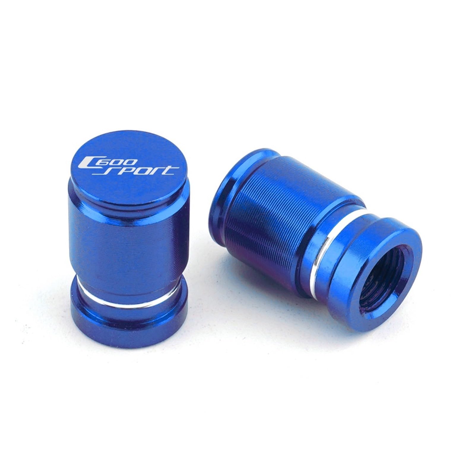 Ventildeckel für Motorradreifen Für C600 Sport C 600 Sport 2011-2015 Motorrad CNC Aluminium Rad Reifen Ventil Stem Caps Luftdichte Abdeckung Stecker Zubehör(Blue) von SiMuRYP